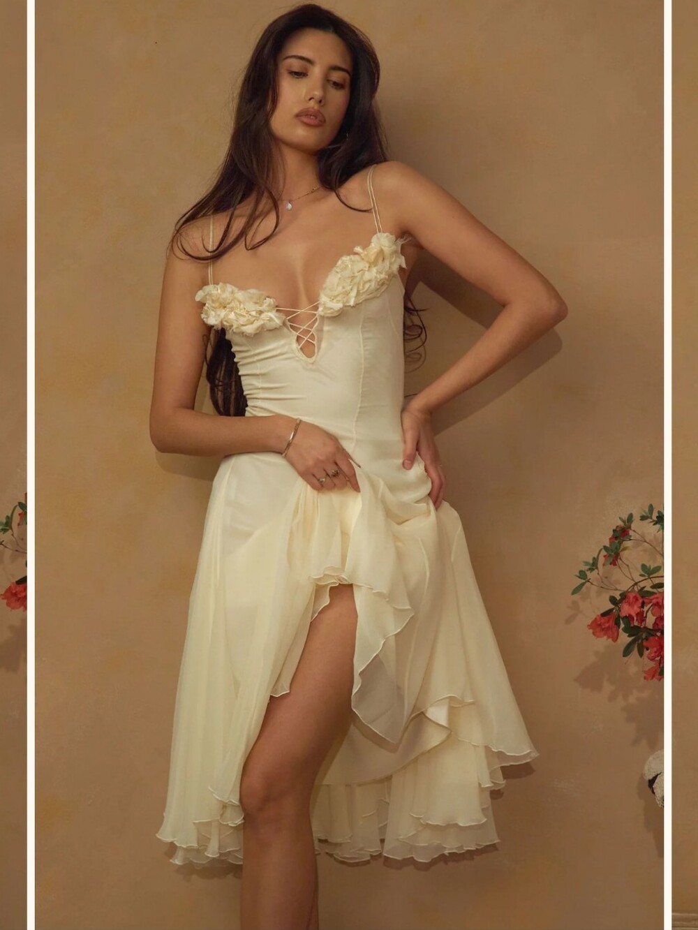 Mirror Palais Valentina Dress in Butter- M - Picture 14 of 16